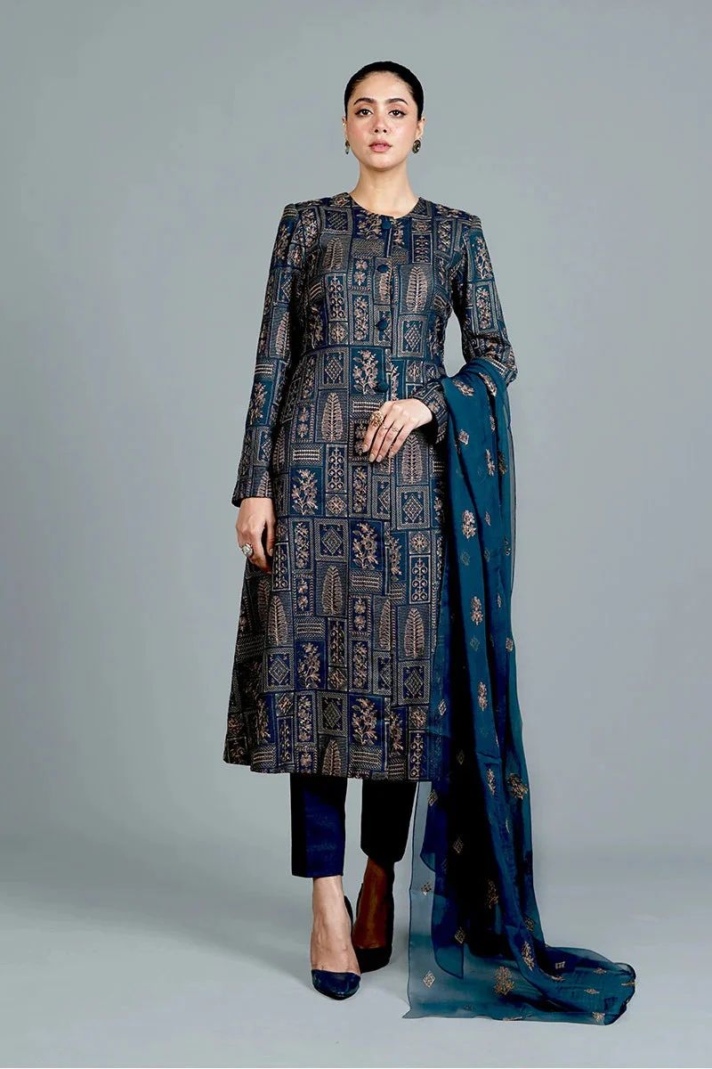 Luxury Embroidered 3-Piece Bareeze