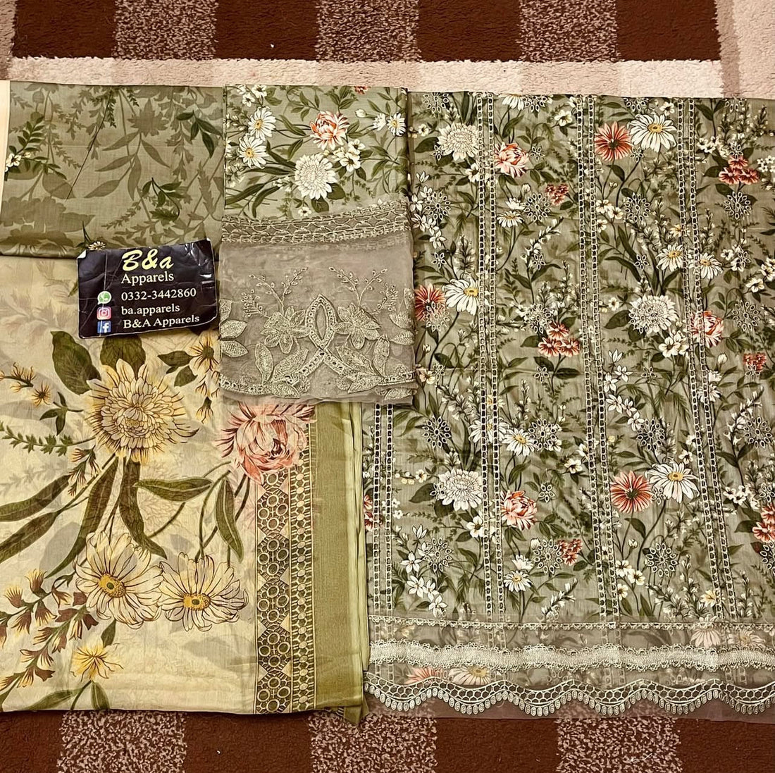 Maria B Green Mprint Lawn 11-25